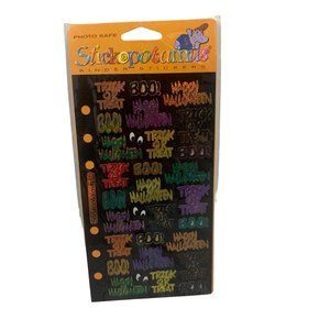 Vintage Stickopotumus Halloween Binder Stickers Planner Scrapbooking NOS